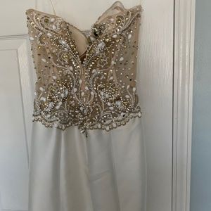 Beaded and satin dress